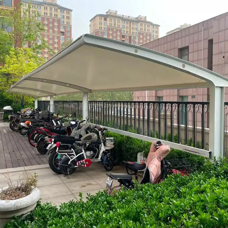 可克达拉市膜结构电动车棚