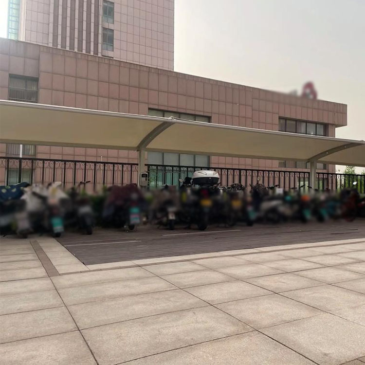 可克达拉市膜结构电动车棚